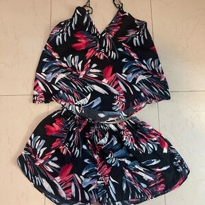 Floral Print Two-Piece Set
